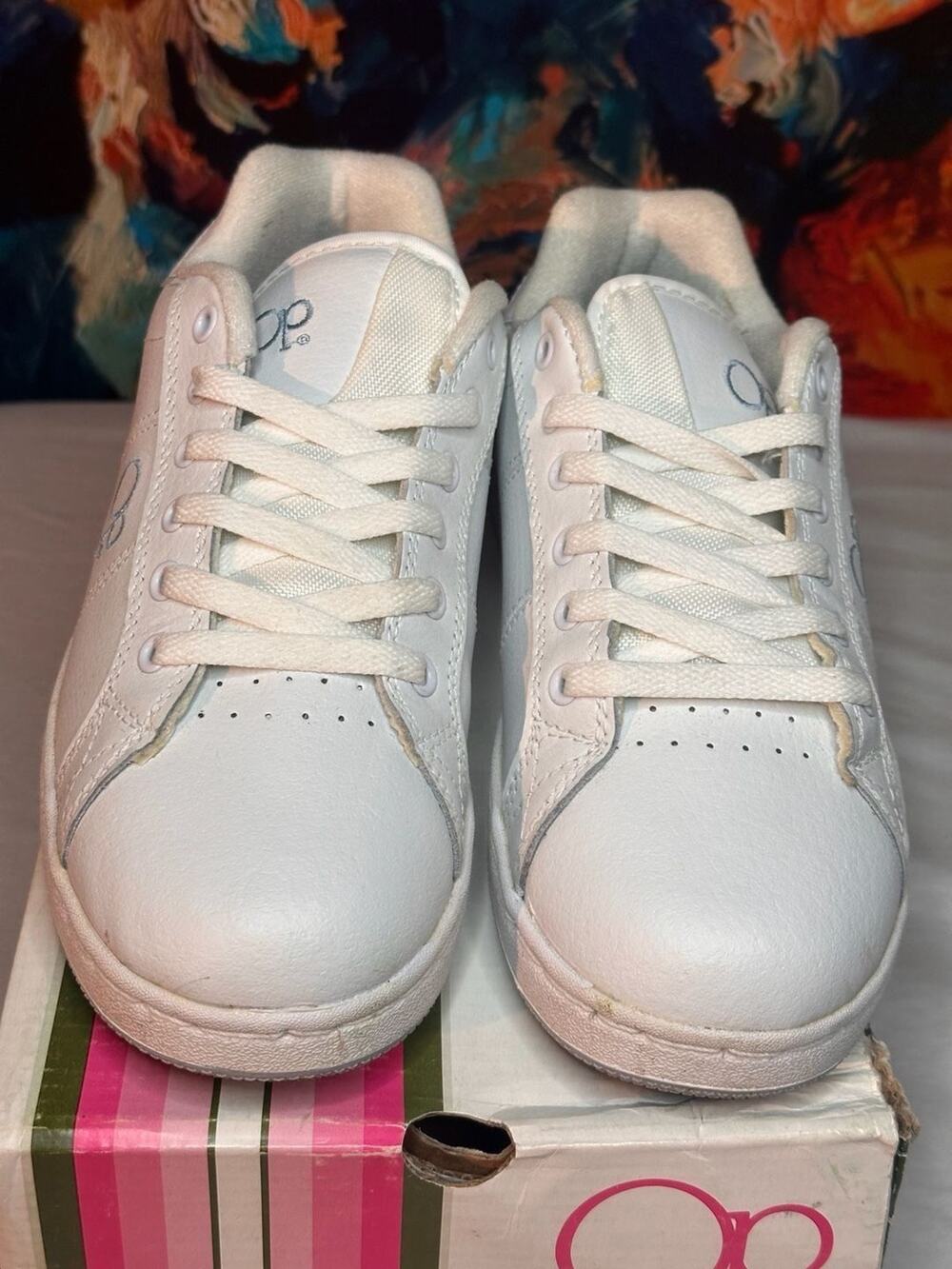 No.20 Ocean Pacific Op Daytona White Sneakers Size 6.5